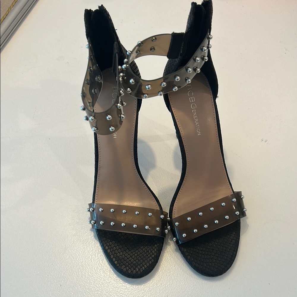 BCBGeneration Black Studded Heels